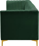 Alina Green Velvet Modular Sofa from Meridian - Luna Furniture