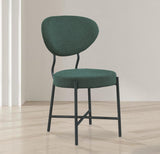 Allure Green Boucle Fabric Dining Chair, Set of 2 from Meridian - Luna Furniture