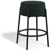 Avalon Green Boucle Fabric Counter Stool from Meridian - Luna Furniture