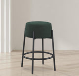 Avalon Green Boucle Fabric Counter Stool from Meridian - Luna Furniture