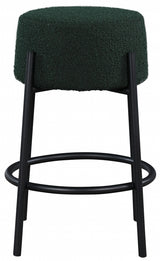 Avalon Green Boucle Fabric Counter Stool from Meridian - Luna Furniture