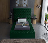 Bliss Green Velvet Twin Bed from Meridian - Luna Furniture