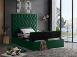 Bliss Green Velvet Twin Bed from Meridian - Luna Furniture