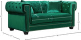 Bowery Green Velvet Sofa from Meridian - Luna Furniture