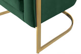 Carter Green Velvet Accent Chair from Meridian - Luna Furniture