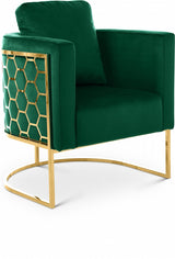 Casa Green Velvet Chair from Meridian - Luna Furniture