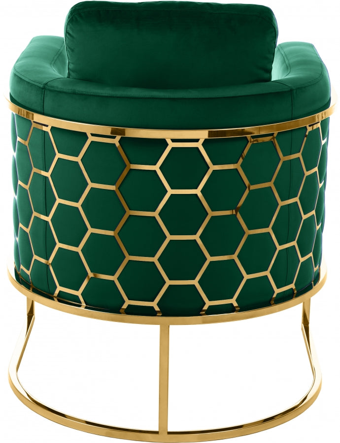 Casa Green Velvet Chair from Meridian - Luna Furniture