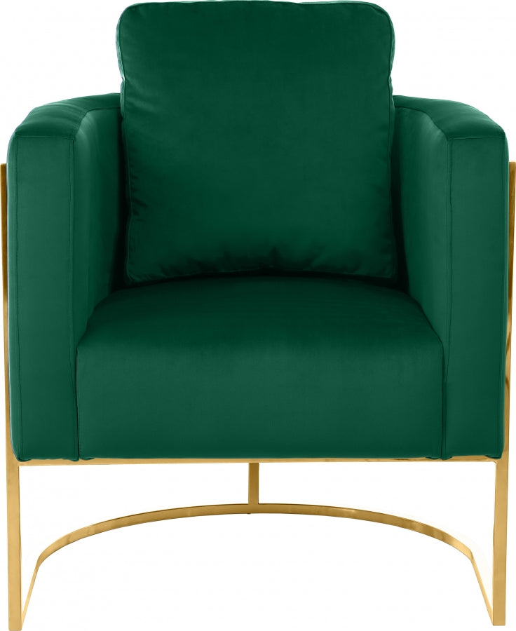 Casa Green Velvet Chair from Meridian - Luna Furniture