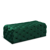 Casey Green Velvet Ottoman | Bench from Meridian - Luna Furniture