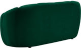 Elijah Green Velvet Loveseat from Meridian - Luna Furniture