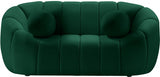 Elijah Green Velvet Loveseat from Meridian - Luna Furniture