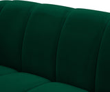 Elijah Green Velvet Loveseat from Meridian - Luna Furniture