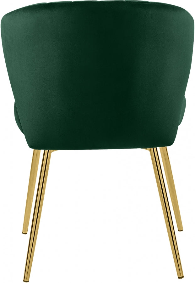 Finley Green Velvet Chair from Meridian - Luna Furniture