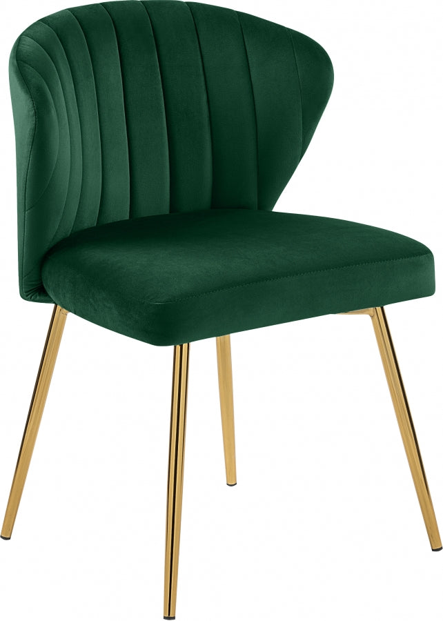 Finley Green Velvet Chair from Meridian - Luna Furniture