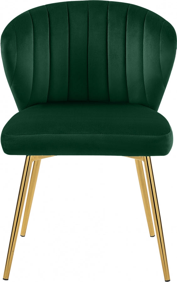 Finley Green Velvet Chair from Meridian - Luna Furniture