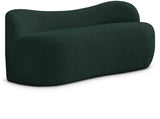 Flair Green Boucle Fabric Bench from Meridian - Luna Furniture