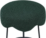 Fleur Green Boucle Fabric Counter Stool from Meridian - Luna Furniture