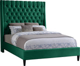 Fritz Green Velvet Full Bed from Meridian - Luna Furniture