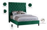 Fritz Green Velvet Full Bed from Meridian - Luna Furniture