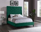 Fritz Green Velvet Full Bed from Meridian - Luna Furniture