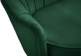 Gardenia Green Velvet Loveseat from Meridian - Luna Furniture