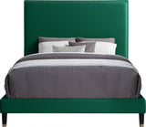 Harlie Green Velvet King Bed from Meridian - Luna Furniture