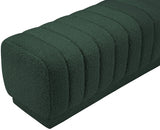 Heathrow Green Ottoman | Bench from Meridian - Luna Furniture