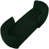 Hilton Green Boucle Fabric Chaise Lounge from Meridian - Luna Furniture