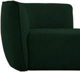 Hilton Green Boucle Fabric Chaise Lounge from Meridian - Luna Furniture