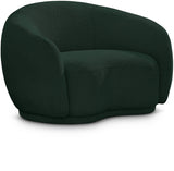 Hyde Green Boucle Fabric Chair from Meridian - Luna Furniture