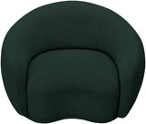 Hyde Green Boucle Fabric Chair from Meridian - Luna Furniture