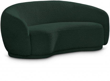 Hyde Green Boucle Fabric Loveseat from Meridian - Luna Furniture