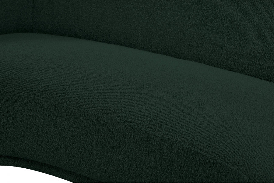 Hyde Green Boucle Fabric Loveseat from Meridian - Luna Furniture