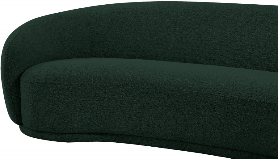 Hyde Green Boucle Fabric Loveseat from Meridian - Luna Furniture