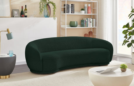 Hyde Green Boucle Fabric Sofa from Meridian - Luna Furniture