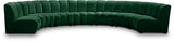 Infinity Green Modular 7-Piece Sectional from Meridian - Luna Furniture