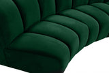 Infinity Green Modular 7-Piece Sectional from Meridian - Luna Furniture