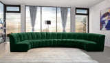 Infinity Green Modular 7-Piece Sectional from Meridian - Luna Furniture