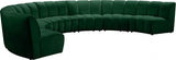 Infinity Green Modular 7-Piece Sectional from Meridian - Luna Furniture