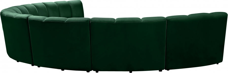 Infinity Green Modular 7-Piece Sectional from Meridian - Luna Furniture