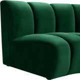 Infinity Green Modular 7-Piece Sectional from Meridian - Luna Furniture