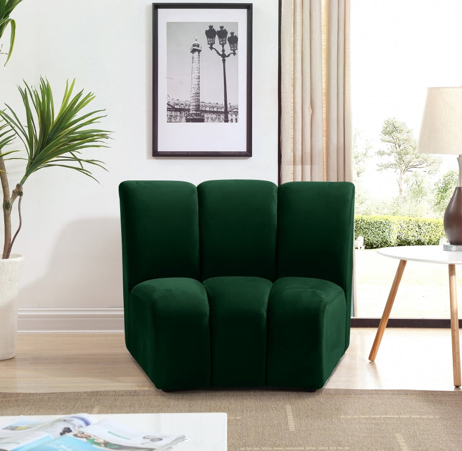 Infinity Green Modular Chair from Meridian - Luna Furniture