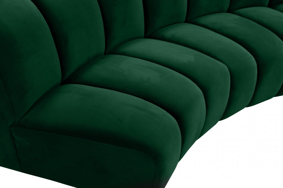 Infinity Green Modular Loveseat from Meridian - Luna Furniture