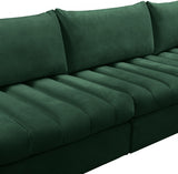 Jacob Green Velvet Modular Sectional from Meridian - Luna Furniture