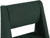 Jayce Green Boucle Fabric Dining Chair, Set of 2 from Meridian - Luna Furniture