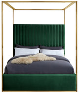 Jones Green Velvet King Bed from Meridian - Luna Furniture