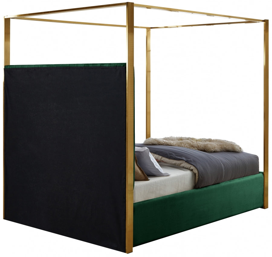 Jones Green Velvet King Bed from Meridian - Luna Furniture