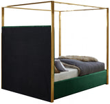 Jones Green Velvet King Bed from Meridian - Luna Furniture