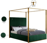 Jones Green Velvet King Bed from Meridian - Luna Furniture