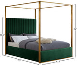 Jones Green Velvet King Bed from Meridian - Luna Furniture